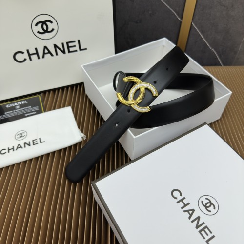 Chanel Classic Casual Double C Double sided Leather Belt 30MM