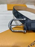 Louis Vuitton Classic Logo Printed Leather Belt 35MM