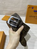 Louis Vuitton Classic Logo Printed Leather Belt 35MM