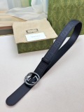 Gucci Classic Double G Lychee Pattern Leather Belt 40MM