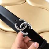 Chanel New Fashion Small Fragrant Style Double C Belt 30MM