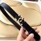 Chanel New Fashion Small Fragrant Style Double C Belt 30MM
