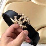 Chanel New Fashion Small Fragrant Style Double C Belt 30MM