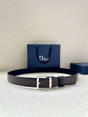 Dior Classic Logo Double Sided Business Belt 35MM