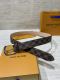 Louis Vuitton Classic Checkered Leather Belt 35MM