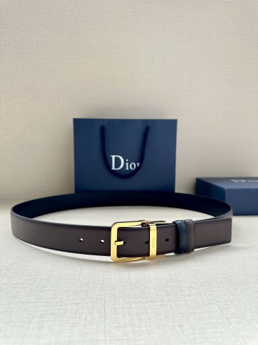 Dior Classic Logo Double Sided Business Belt 35MM