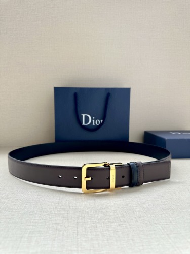 Dior Classic Logo Double Sided Business Belt 35MM
