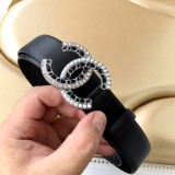 Chanel New Fashion Small Fragrant Style Double C Belt 30MM