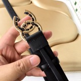 Chanel New Fashion Small Fragrant Style Double C Belt 30MM