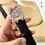 Chanel New Fashion Small Fragrant Style Double C Belt 30MM