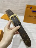 Louis Vuitton Classic Logo Printed Leather Belt 35MM
