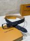 Louis Vuitton Classic Logo Printed Leather Belt 35MM