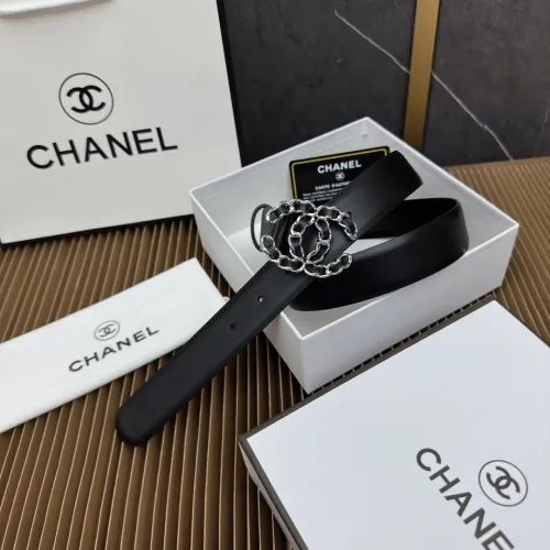 Chanel Classic Fragrance Style Double C Double sided Leather Belt 30MM
