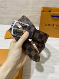 Louis Vuitton Classic Checkered Leather Belt 35MM