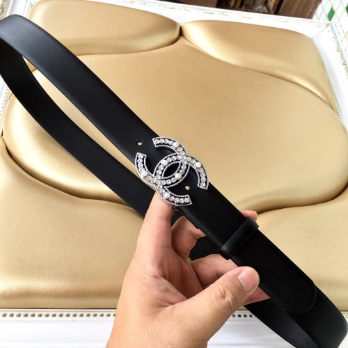 Chanel New Fashion Small Fragrant Style Double C Belt 30MM