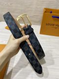 Louis Vuitton Classic Logo Printed Leather Belt 35MM