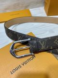 Louis Vuitton Classic Logo Printed Leather Belt 35MM