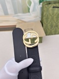 Gucci Classic Double G Lychee Pattern Leather Belt 40MM