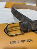 Louis Vuitton Classic Logo Printed Leather Belt 35MM