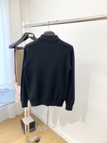 Moncler New Classic Logo High Collar Wool Sweater