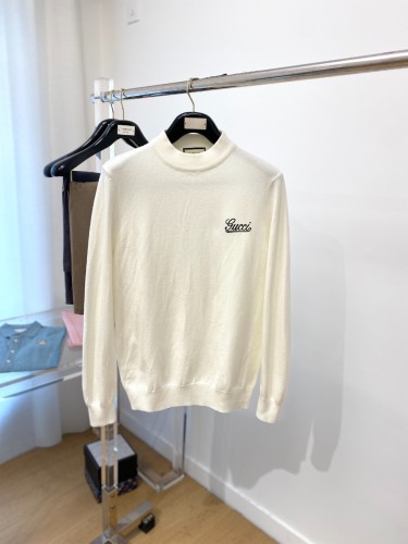 Gucci New Classic Logo High Collar Wool Sweater