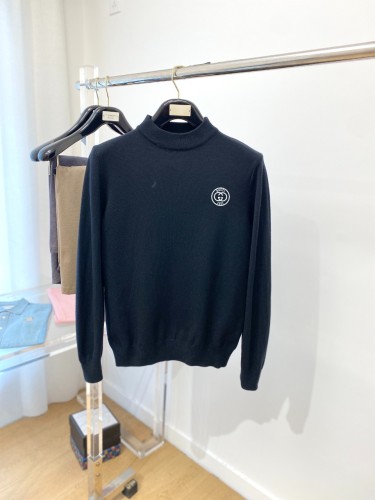 Gucci New Couple Classic Logo High Collar Wool Sweater