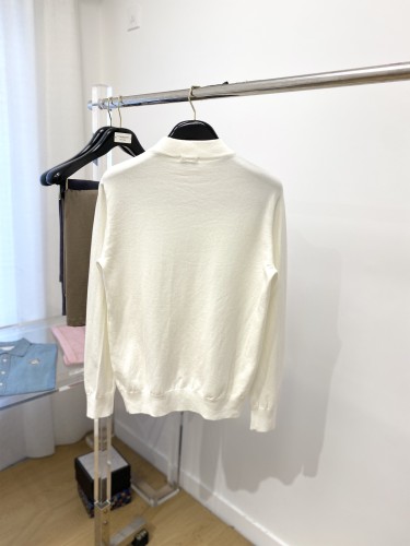 Moncler New Classic Logo High Collar Wool Sweater