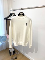 Burberry New Couple Classic Logo Printed High Collar Wool Sweater