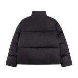 Prada New Classic Metal Triangle Logo Oversize Stand Up Down Jacket