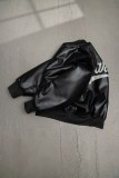 Balenciaga New Embroidered Baseball Flight Leather Jacket Leather Jacket