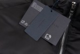 Prada New Classic Metal Triangle Logo Oversize Stand Up Down Jacket