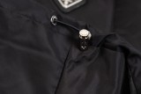 Prada New Classic Metal Triangle Logo Oversize Stand Up Down Jacket
