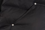 Prada New Classic Metal Triangle Logo Oversize Stand Up Down Jacket