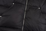 Prada New Classic Metal Triangle Logo Oversize Stand Up Down Jacket