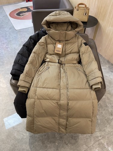 Burberry New Classic Waist Long Hooded Down Jacket