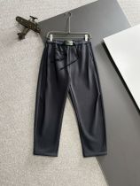 Gucci Autumn/Winter New Embroidered Logo Elastic Band Casual Pants Unisex Thick Velvet Sports Pants