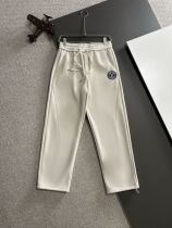 Louis Vuitton Autumn/Winter New Embroidered Logo Elastic Band Casual Pants Unisex Thick Velvet Sports Pants