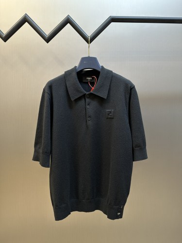 Fendi Classic 3D FF Embossed Polo Short Sleeve