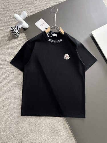 Moncler Classic Embroidered Logo Short Sleeve Couple Casual Loose T-shirt