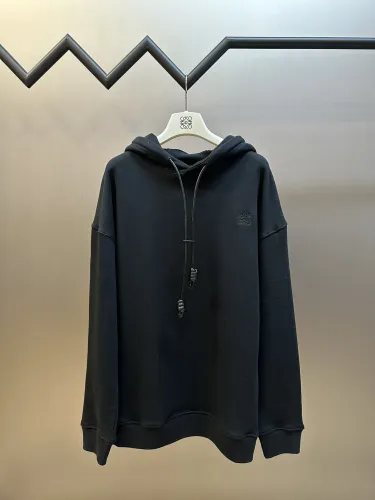 Loewe Fashion Leather Rope Hoodie Unisex Casual Loose Sweatshirt