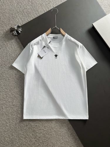 Dior Classic Chest Bee CD Round Neck Short Sleeve Couple Casual T-shirt