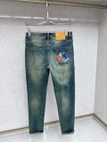 Louis Vuitton New Classic Shell Printed Casual Jeans