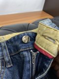Prada New Fashion Logo Embossed Water Washed Casual Jeans