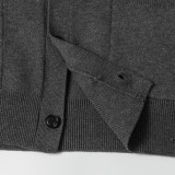 Louis Vuitton Classic Logo Jacquard Knitted Cardigan V-neck Sweater