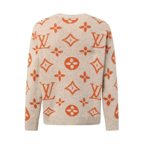 Louis Vuitton Classic Logo Jacquard Casual Round Neck Long Sleeve Sweater