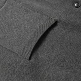 Louis Vuitton Classic Logo Jacquard Knitted Cardigan V-neck Sweater