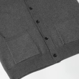 Louis Vuitton Classic Logo Jacquard Knitted Cardigan V-neck Sweater