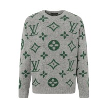 Louis Vuitton Classic Logo Jacquard Casual Round Neck Long Sleeve Sweater
