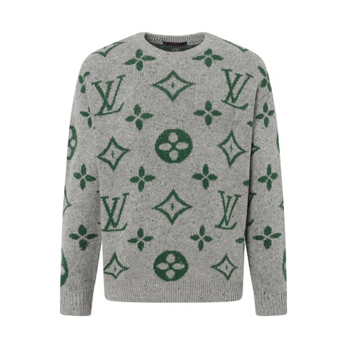 Louis Vuitton Classic Logo Jacquard Casual Round Neck Long Sleeve Sweater