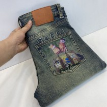 Gucci New Fashion Personalized Printed Denim Washed Jeans